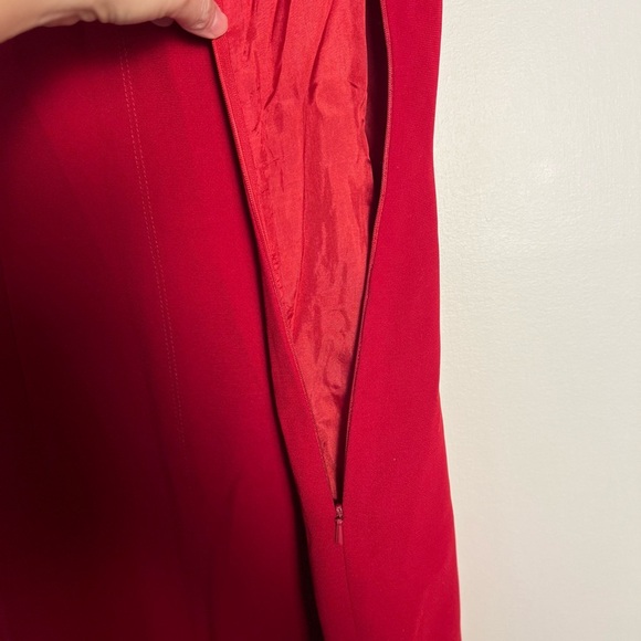 Maggy London Womens Maxi Slip Dress Red 10 Cocktail Festive Occasion Christmas - Picture 10 of 17